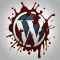 Evil WordPress logo with blood